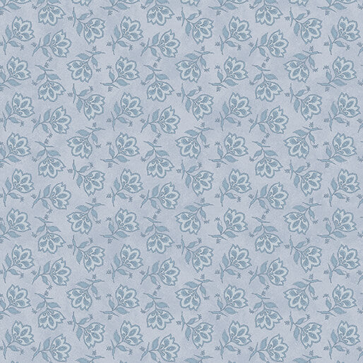 Fabric Benartex Light Blue Tossed Jacobean Prairie Chicks by the Quarter Yard 3114-05