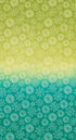 Fabric Benartex Lime/Teal Wishflower Ombre Panel 16692-44