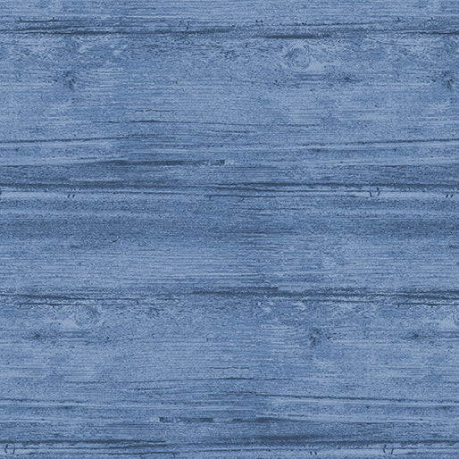 Fabric Benartex Marine Blue Washed Wood by the Quarter Yard 7709-50