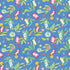 Fabric Benartex Medium Blue Tropical Punch Tropical Splash by the Quarter Yard 15182-53