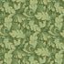 Decorative green leaf pattern on a green background