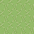 A repeating floral pattern on a light green background, featuring white blossoms with small green leaves arranged in a diamond lattice.