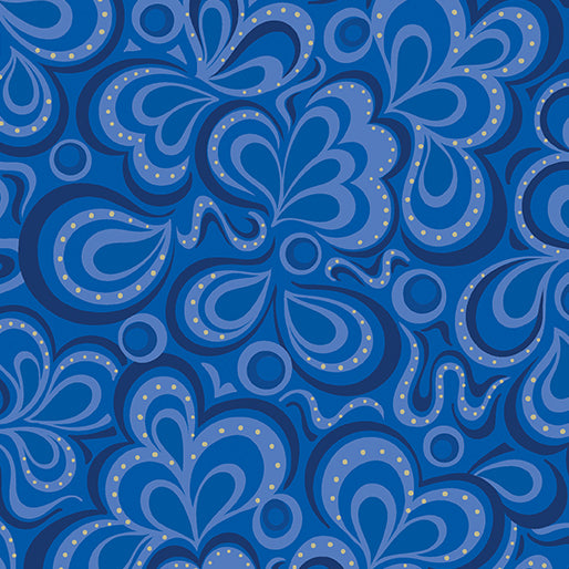 Fabric Benartex Moonlight Serenade Stream Moonlight Serenade 108" Wide Back by the Quarter Yard 17220W-56