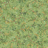 Pattern of green leaves and red berries on a green background