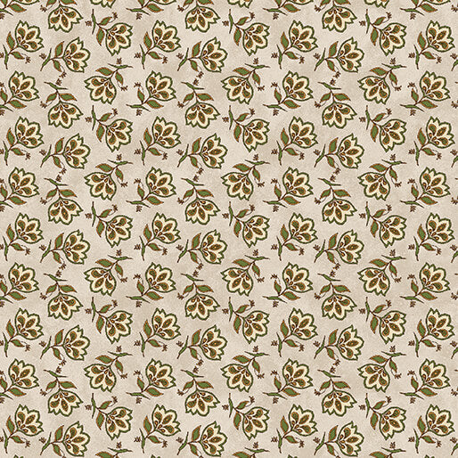 Fabric Benartex Natural Tossed Jacobean Prairie Chicks by the Quarter Yard 3114-74