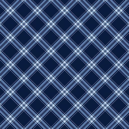 Navy blue plaid pattern