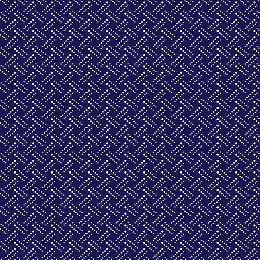 Fabric Benartex Navy Herringbone Documentaries by the Quarter Yard 14492-58
