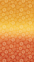 Fabric Benartex Orange/Gold Wishflower Ombre Panel 16692-34