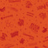 Fabric Benartex Orange Shadow Words Harry Potter 2nd Edition by the Quarter Yard 15224-36