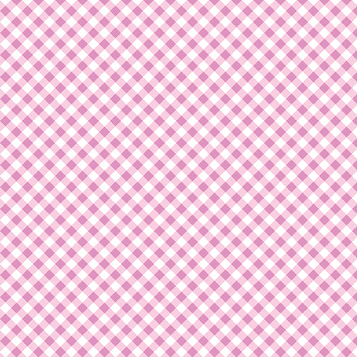 Pink and white checkered pattern