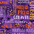 Fabric Benartex Purple Ghostly Words Ghostly Soiree by the Quarter Yard 15099-66