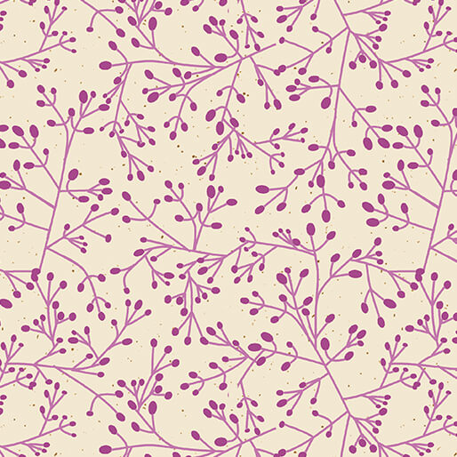Fabric Benartex Purple Tallium Tangle Wishflower by the Quarter Yard 16695-63