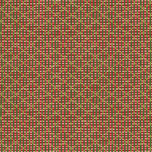 Red and green woven pattern