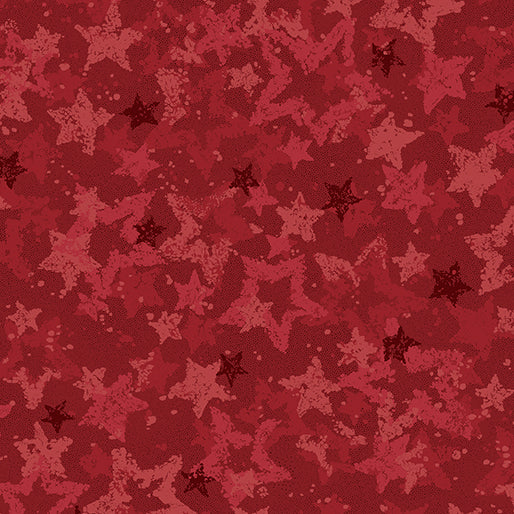 Red star pattern on a red background
