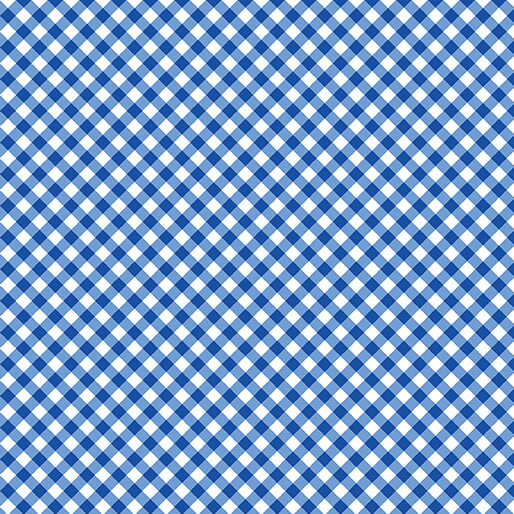 Blue and white checkered pattern