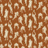 A repeating pattern of distressed beige football player silhouettes and footballs on a warm brown wood-plank color background.