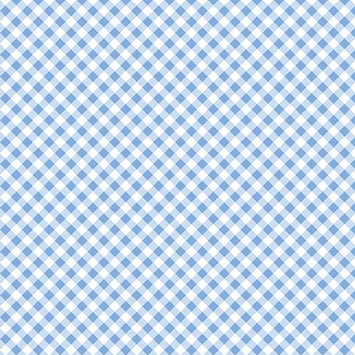 Blue and white checkered pattern