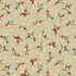A repeating watercolor-style pattern of hummingbirds and small white flowers on a warm beige background.