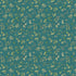 Pattern of green leaves on a teal background