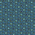 A repeating geometric pattern of hexagons in shades of blue, teal, and navy, outlined with thin green lines.