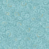 Pattern of swirling lines and dots on a teal background