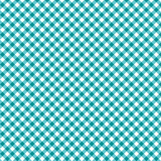 Fabric Benartex Turquoise Sweet Gingham by the Quarter Yard 17237-81