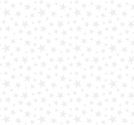 Fabric Benartex White Stars Allover Liberty Whites by the Quarter Yard 15209-09