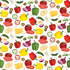 Fabric Benartex White Veggie Party Hot Stuff by the Quarter Yard 15090-09