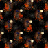 Fabric Blank Quilting Black Cats with Witch Hats and Pumpkins Harvest Haunt by the Quarter Yard 4807-99