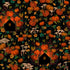 Fabric Blank Quilting Black Pumpkin House Silhouettes Harvest Haunt by the Quarter Yard 4804-99