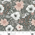 Fabric Blank Quilting Gray Large Flowers Petal & Pewter by the Quarter Yard 4566-95