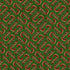 Pattern of candy canes on a green background
