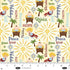 Fabric Blank Quilting Ivory Nativity Words Away in a Manger by the Quarter Yard 4189-41