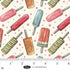 Fabric Blank Quilting Ivory Popsicles Vintage Summer by the Quarter Yard 4642-41