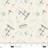 Fabric Blank Quilting Ivory Test Tubes Science Lab by the Quarter Yard 3839-41