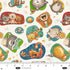 Fabric Blank Quilting Ivory Tossed Cats Cat Hair Don't Care by the Quarter Yard 4421-44