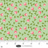 Fabric Blank Quilting Light Green Viney Flowers The Bright Side by the Quarter Yard 4518-60