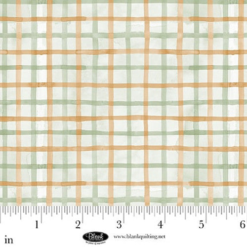 Fabric Blank Quilting Light Green Watercolor Plaid Spring Serenade by the Quarter Yard 4495-60