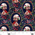Fabric Blank Quilting Navy Cameos Cameo Appearance by the Quarter Yard 4653-77