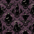 Fabric Blank Quilting Plum Damask with Witch Scarecrow and Grim Reaper Darkly Enchanted by the Quarter Yard 4792-55