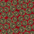 Fabric Blank Quilting Red Christmas Wreaths with Santa Gears & Garland by the Quarter Yard 4821-88
