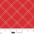 Fabric Blank Quilting Red Windowpane Plaid The Bright Side by the Quarter Yard 4513-88