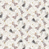 Pattern of angel figures with stars on a white background