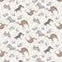 Pattern of camels and other animals on a light background