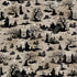Fabric Blank Quilting Taupe Cemetery Silhouette Darkly Enchanted by the Quarter Yard 4796-41