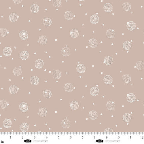 Fabric Blank Quilting Taupe Dots Sugar Dreams by the Quarter Yard 4342-32