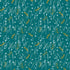 A repeating botanical pattern featuring white and mustard yellow wild grass and small flowers on a teal background.
