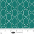 Fabric Blank Quilting Turquoise Star Ovals The Bright Side by the Quarter Yard 4511-67