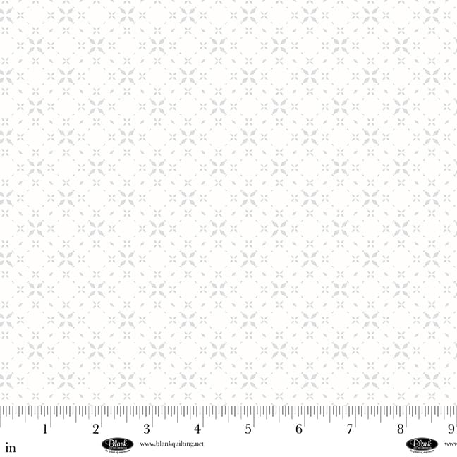 Fabric Blank Quilting White on White Xs in Formation Morning Mist IX by the Quarter Yard 4325-01W