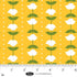 Fabric Blank Quilting Yellow Flower and Polka Dot Stripe The Bright Side by the Quarter Yard 4512-44